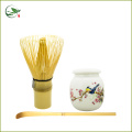 Handgemachte Matcha 100 Zange Schneebesen + Matcha Scoop + 50g Crane Tee Caddy Set